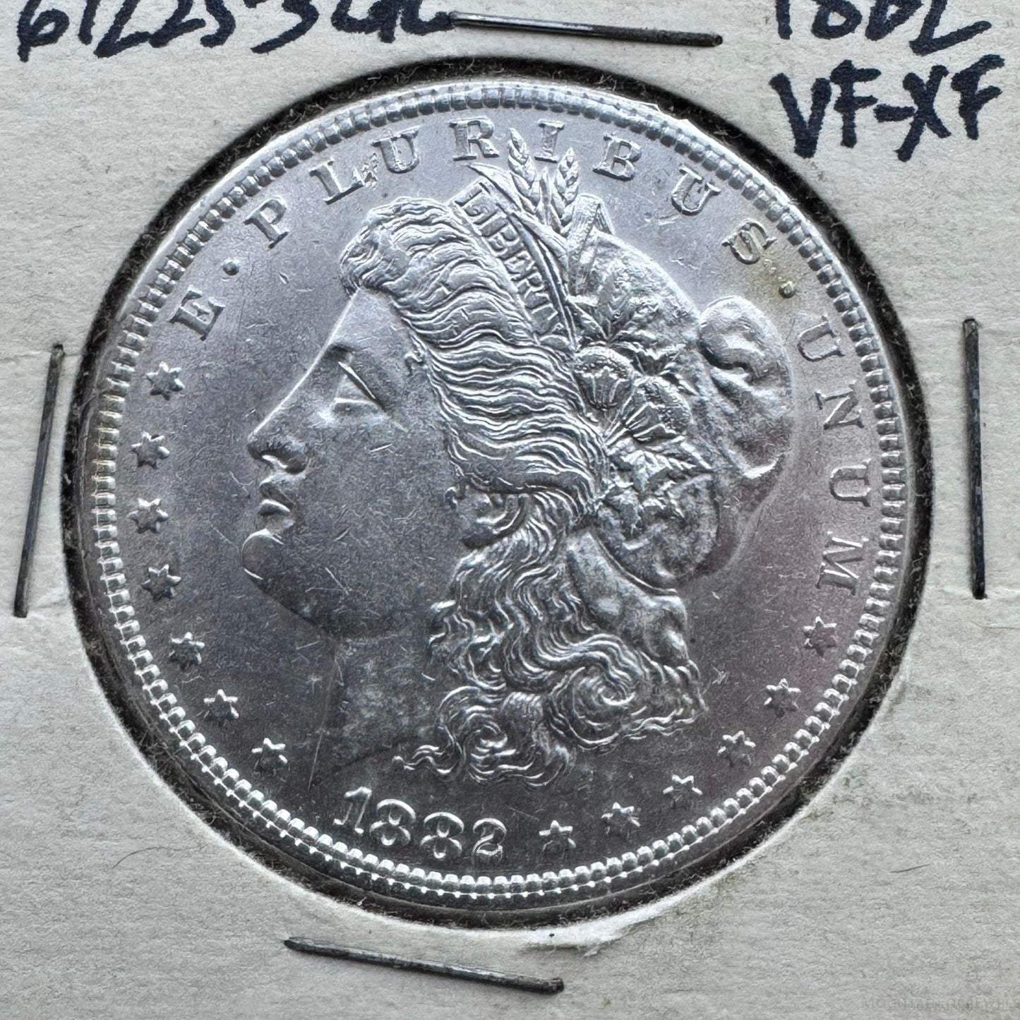 1882 US 90% Morgan Silver Dollar VF-XF #61225-3GL Beautiful