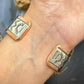 Wylie Secatero Navajo Sterling Silver & Copper Stamped Bracelet For Women #4