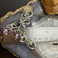 Carolyn Pollack Sterling Silver & Brass Faceted Amethyst 17.5" Swirl Decorated Necklace For Women