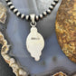 Sterling Silver Southwestern Style Golden Hill Turquoise Decorated Pendant For Women