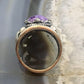 Carolyn Pollack Southwestern Style Sterling Silver Charoite Decorated Ring For Women