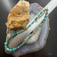 Carolyn Pollack Sterling Silver Turquoise Beads and Disk 16"-19" Necklace For Women