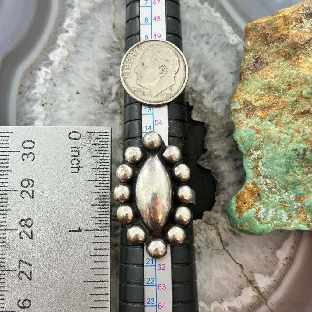 Vintage Mexico Silver Marquise Surrounded by 12 Raindrops Ring Size 8.5 For Women