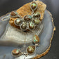 Sterling Silver Southwestern Style Turquoise #8 Cluster 30" Necklace For Women