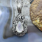 Carolyn Pollack Sterling Silver Pear Mother of Pearl & Clear Quartz Doublet Necklace For Women