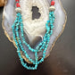 Carolyn Pollack Sterling Silver Turquoise & Red Jasper Beads 24" Necklace For Women