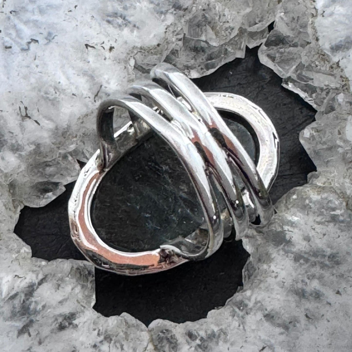Sterling Silver Southwestern Style Oval Labradorite Ring Size 8 For Women