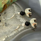 Carolyn Pollack Sterling Silver Fetish Bear w/Beads Dangle Earrings For Women