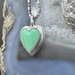 Carolyn Pollack Sterling Silver Gaspeite Heart Locket Pendant 23" Necklace For Women