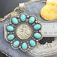 Genuine 1942 90% Silver Walking Liberty Half Dollar Coin w/Turquoise Unisex Pendant