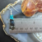 Sterling Silver Trapezoid Chrysocolla Slab Dangle Earrings For Women #211