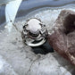 Carolyn Pollack Sterling Silver Oval White Jasper Decorated Ring For Women