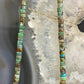 Turquoise Beads 3 mm and Navajo Pearl Sterling Silver Necklace 18" For Women