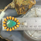 Sterling Silver Southwestern Emerald Valley Turquoise & Spiny Oyster Cluster Pendant For Women