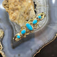 Carolyn Pollack Brass Sleeping Beauty Turquoise Decorated Bracelet For Women