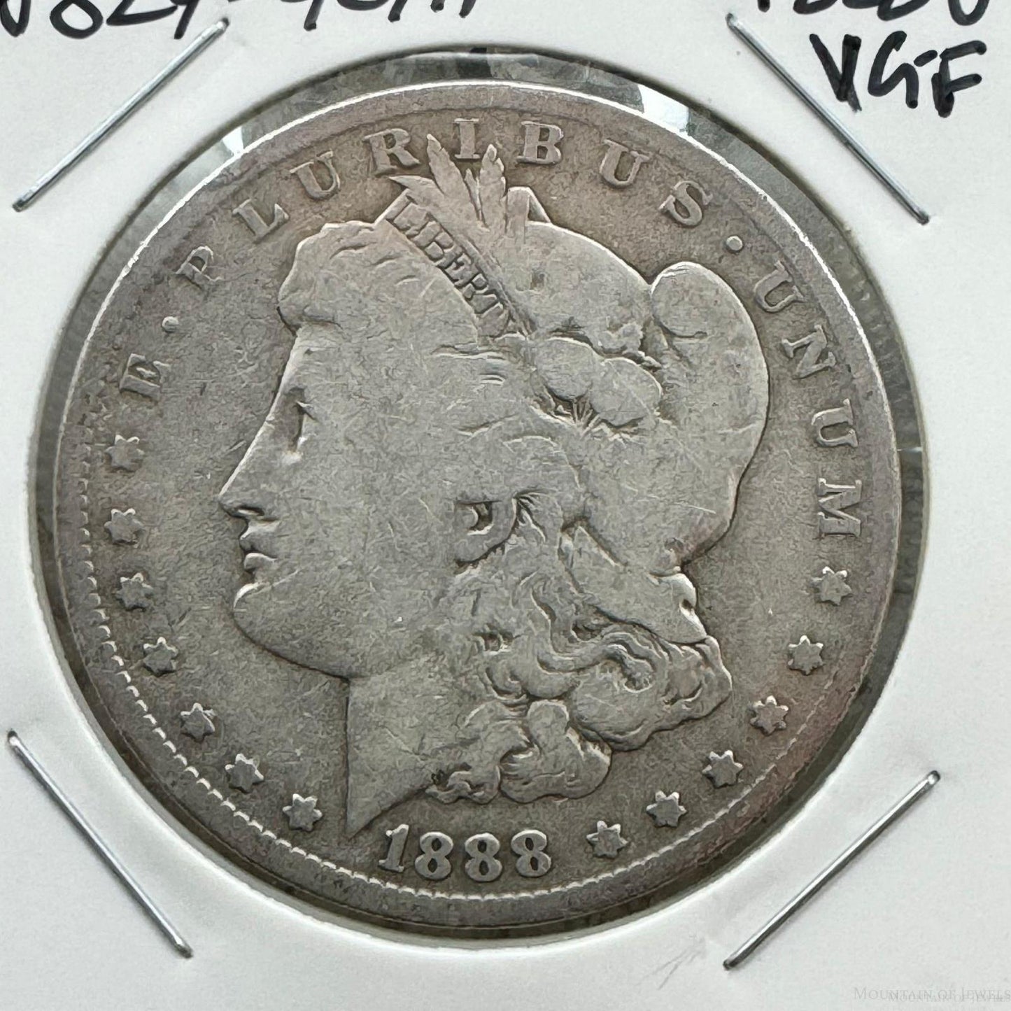 1890-O US 90% Morgan Silver Dollar VG-F #10824-4GH