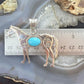 Sterling Silver Turquoise Stamped w/Indigenous Symbols Horse Unisex Pendant