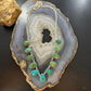 Sterling Silver Southwestern Style Teardrop & Oval Turquoise 20" Necklace For Women