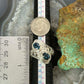 Carolyn Pollack Sterling Sterling Faceted London Blue Topaz Doublet Ring Size 8 For Women
