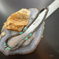 Southwestern Style Copper 8mm Navajo Pearl Saucer &Turquoise 18"-20" Necklace #1