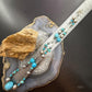 Carolyn Pollack Sterling Turquoise,Liquid Silver,Swirl Spindle 20" Necklace For Women