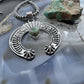 Sterling Silver Southwestern Style Teardrop Turquoise Decorated Unisex Naja Pendant