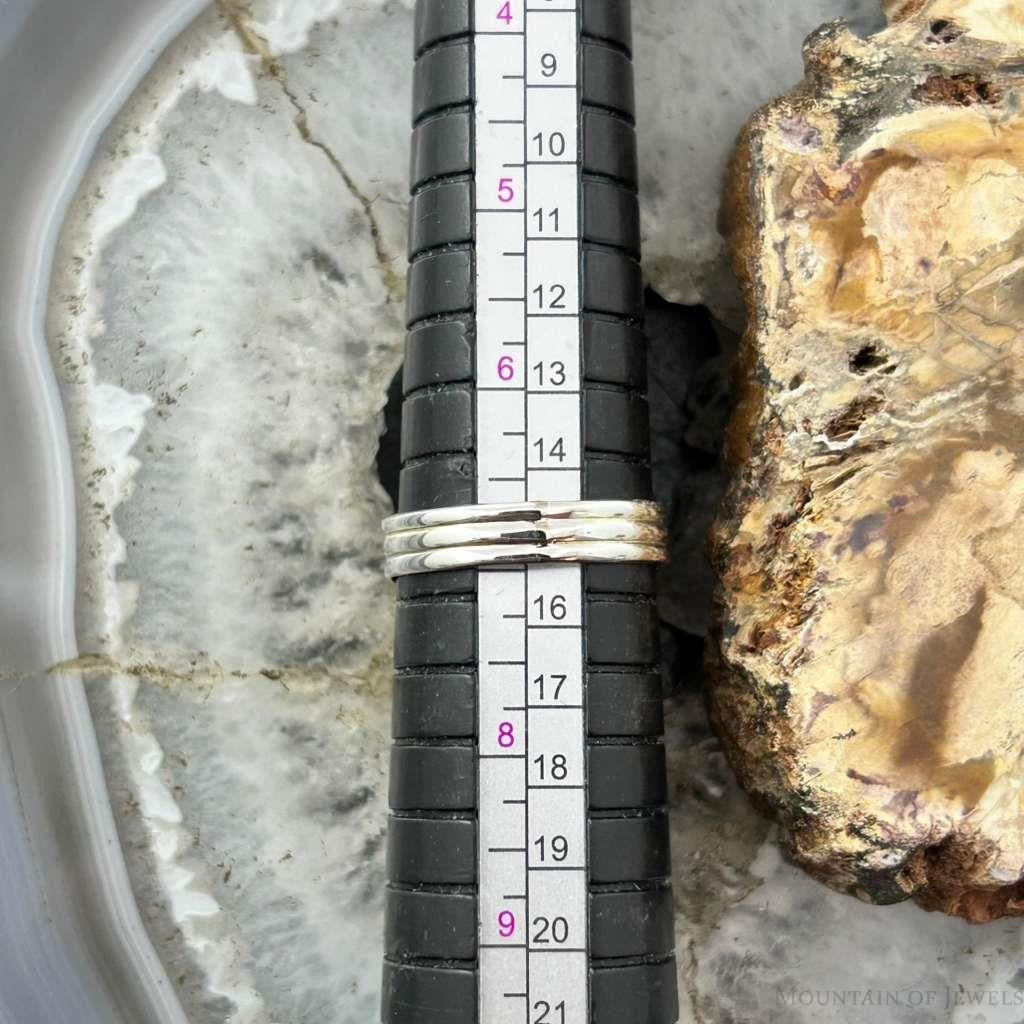 Sterling Silver Southwestern Style Teardrop Thulite Decorated Ring Size 7 For Women