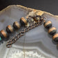Southwestern Style Copper 8mm Navajo Pearl Beades &Turquoise 18"-20" Necklace For Women