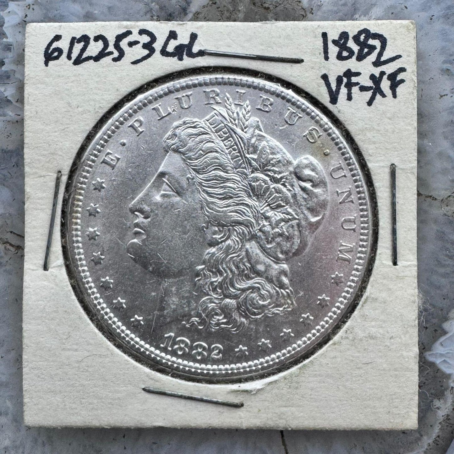 1882 US 90% Morgan Silver Dollar VF-XF #61225-3GL Beautiful
