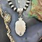 Sterling Silver Southwestern Style Sonora Gold Turquoise Decorated Pendant For Women