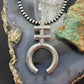 Gary Custer Navajo Sterling Silver Tufa Cast Native Cross Naja Unisex Pendant