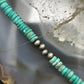 Sterling Silver Southwestern Style Blue Turquoise Beads Various Sterling Beads, Necklace For Women.