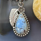 Sterling Silver Southwestern Style Teardrop Golden Hill Turquoise Pendant For Women