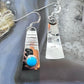 Michael Nez Sterling Silver Blue Turquoise Peaceful Sky Dangle Earrings For Women