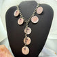 Carolyn Pollack Sterling Silver 7 MOP Disc, Amethyst Twisted Link Chain 20" Necklace For Women