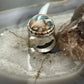 Sterling Silver Southwestern Style Oval Spiny Oyster Turquoise Ring Size 9 For Women
