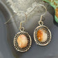 Sterling Silver Southwestern Style Spiny Oyster Dangle Earrings For Women