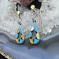 Emma Bowekaty Sterling Silver Multistone Zuni Inlay Dangle Earrings For Women #1