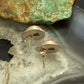 Sterling Silver Southwestern Style Teardrop Orange Spiny Oyster Stud Earrings For Women