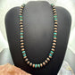Southwestern Style Copper 8mm Navajo Pearl Beades &Turquoise 18"-20" Necklace For Women