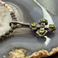 Vintage Silver Peridot, Ametyst Double Sided Cross Silver &MOPNecklace For Women