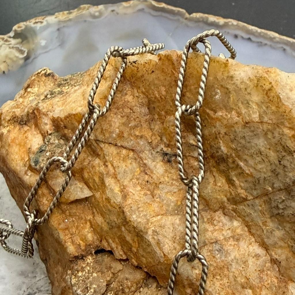 Carolyn Pollack Sterling Silver Paper Clip 24" Necklace For Women