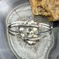 Sterling Silver Southwestern Style Large Triangle Azurite Decorated Bracelet For Women