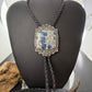 Sterling Silver Southwestern Style Large Square K2 Jasper Bolo Tie For Men