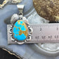 Juanita McDonald Native American Sterling Silver Turquoise Decorated Pendant For Women