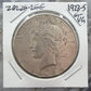 1923-S US 90% Peace Silver Dollar G-VG #20226-2GE
