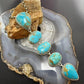 Sterling Silver Southwestern Style Kingman Turquoise Lariat Necklace For Women #1