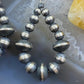 Navajo Pearl Bead 4-5mm & Saucer 9 mm Sterling Silver Dangle Earrings For Women