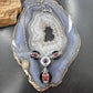 Carolyn Pollack Vintage Sterling Silver Black & White Jasper 16"-19" Necklace For Women