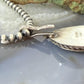 Vintage Sterling Silver Native American Green Turquoise Shepherd Hook Pendant